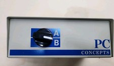 Vintage PC Concepts 4 Port Data Transfer Switch Box 2-Position 2-Port A/B  picture