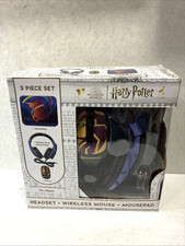 Harry Potter Headsets w Microphone Wireless Mouse & Mouse Pad Tech Bundle picture