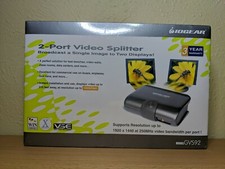 IOGEAR 2-Port Video Splitter Model GVS92 New In Sealed Box Fast Shipping picture