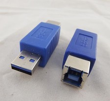1x Super speed USB 3.0 Type A Male to USB 3.0 Type B Female Connector Adapter picture