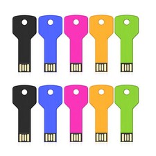 USB 2.0 10pcs 32GB Metal Key Model Flash Drive Memory Stick External Drive Mixed picture