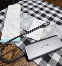 NEW IN BOX Mokin USB-C 9 In 1 Multifunctional Hub, MOUC0313, Silver picture