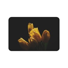 Yellow Tulip Bouquet Desk Mat | Floral Mouse Pad picture