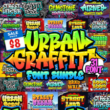 New Urban Graffiti Font Bundle - Limited Offer ✅ Fast Delivery ✅ picture