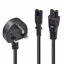 LINDY 30427 IEC 2.5 m Splitter Cable 3 Pin Plug to IEC C5 and C7 