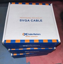 Cable Matters SVGA Monitor Cable W/ 3.5mm Stereo Audio  25’ NEW IN BOX Lot Of 3 picture