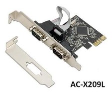 2-Port DB9 Serial PCI-Express Controller Card w/ Low Profile Bracket MCS9901 picture