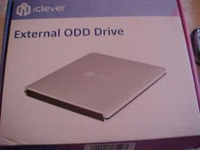 iClever NEW in Box External ODD Drive CD/DVD USB Drive Portable External Silver picture