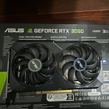 ASUS NVIDIA GeForce RTX 3060 12GB GDDR6 Dual Fan PCIe HDMI DP CUDA LED picture