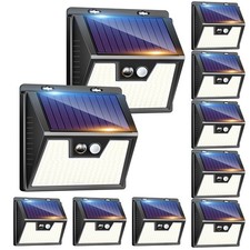 Peasur Solar Lights Outdoor [10 Pack], Solar Motion Sensor Outdoor Lights, Se... picture