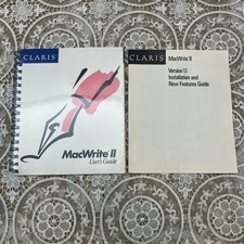 Vintage CLARIS MacWrite II for Mac Sealed User’s Guide And Installation Guide picture