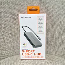Hyper HyperDrive 5-Port USB-C Hub HDMI 4K RJ-45 USB 3.0 USB-C PD Gray picture