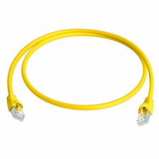 Telegärtner 100009133 Cat6A RJ45 S/FTP Shielded LSZH Patch Cable Yellow 50m picture