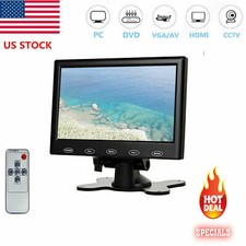 US-7'' Portable Small Monitor HDMI LCD Screen for PC/TV/Security System VGA picture