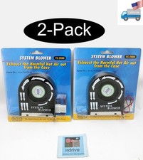 2pc Lot: High Airflow Ball Bearing System Blower Case Slot Fan/Graphic Cooler picture