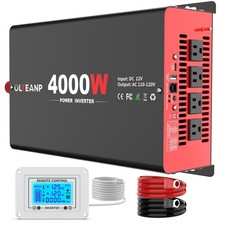 OLTEANP 4000 Watt Power Inverter 12V DC to 110V AC Car Inverter with 4 AC Out... picture