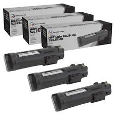LD 3PK Compatible 593-BBOW N7DWF Black Toner for Dell Laser H625cdw H825cd S2825 picture