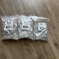 Steren 300-168 RJ-45 Modular Connector, Clear, for Round/Solid Cable,Bags of 100 picture