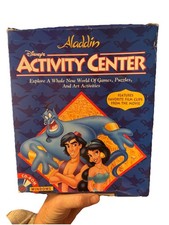 Vintage Disney Aladdin Activity CD ROM PC Game 1995 Windows Complete Box CIB picture