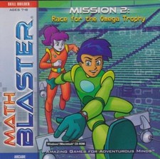 Math Blaster Mission 2 Race For The Omega Trophy PC CD kids learn numbers game picture