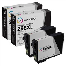 LD 2PK Black Printer Ink Cartridge for Epson T288XL120 288XL 288 XP-446 T288XL picture
