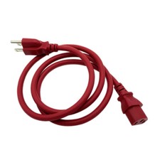 4 Ft Red Power Cable for TOSHIBA TV 26AV500U 32AV615DB 37AV50U 37AV500U 42AV500U picture