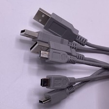 3 Pcs  5 Feet Mini USB To USB  5 Pin Fast Data Sync Lead Charger Camera PC picture