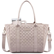 Teacher Tote Bag for Women, Quilted Work Tote Nurse Laptop Bag, Large Compute... picture