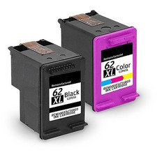 2 PACKS Reman Replacement Ink Set for HP 62XL C2P05AN C2P07AN HY picture