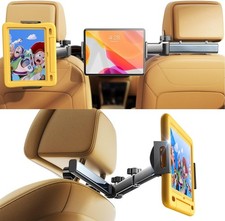 Lisen 3-in-1 Ipad Car Holder Backseat Tablet Mount Organizer For 4.7–11
