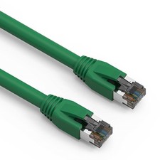 5 Pack of 50Ft CAT8 S/FTP Ethernet Network Cable Green 24AWG picture