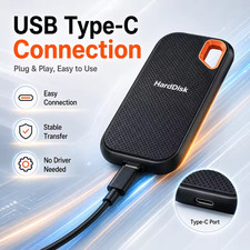 Compact External Hard Drive 1TB 2TB Portable SSD USB3.1 Type-C Backup Storage fo picture