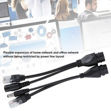 POE Adapter Cable NonStandard Waterproof Injector Splitter DC12V(Black ) picture