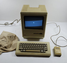 Used 1984 Apple Macintosh 128k Computer M0001 Keyboard, Mouse, 400k ...