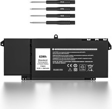 7FMXV 63Wh 4-Cell Laptop Battery Replacement for Latitude 4M1JN 1PP63 727CG picture