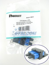 Panduit CMDBUSCZBL Mini-Com Blue SC SM Duplex Fiber Optic Adapter, Black ~STSI picture