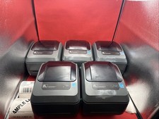 Lot Of 5 Zebra GX430t Thermal Label Printer GX43-102410-000 No AC Adapter picture