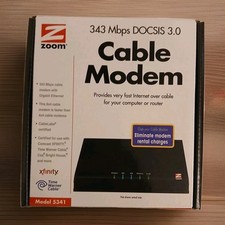 ZOOM Cable Modem 5345 DOCSIS 3.0 343 Mbps 8x4 Docsis 3.0 Cable Modem  picture