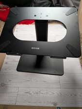 Besign LSX6 Adjustable Minimalist Laptop Stand Desk Riser 10-14in Black picture