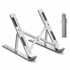 Aluminum Laptop Stand Adjustable 6-Angle Foldable Riser Holder for MacBook Note picture