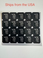 20 PCS Hard Drive Capacity Labels for most Dell 14th,15th,16th,17th servers US picture