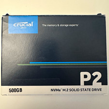 Crucial P2 500GB NVMe M.2 2280 PCIe Gen3 x4 SSD CT500P2SSD8 Open Box picture