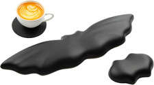 Goth Keyboard Wrist Rest Set Soft Leather Halloween Bat Wrist Pad Mouse Pad picture