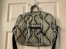 Vera Bradley Cambridge Retired Print Quilted Laptop Bag Briefcase Travel picture