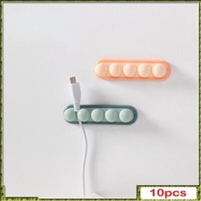 10 Pcs Data Cable Manager Self-adhesive Wire Winder Powerful Holder Earphone picture
