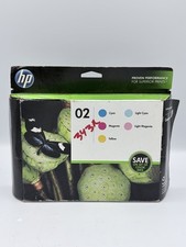 HP 02 FIVE COLOR COMBO INK CARTRIDGES *NEW* picture