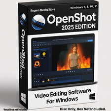 Professional Video Editing Software Suite - Trim, Add Effects Video Editor on CD picture