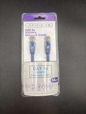 Infinitive CAT 5e Network Cable - 14 FT Blue Ethernet Patch Cord (NEW) picture