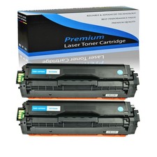 2PK Cyan CLT-C504S 504S Toner for Samsung CLT-504S SL-C1860FW CLX-4195F CLP-415 picture