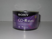 Sony CD-R Music 50 Pack 80 Minute Blank Recordable 50 Discs NEW FACTORY SEALED  picture